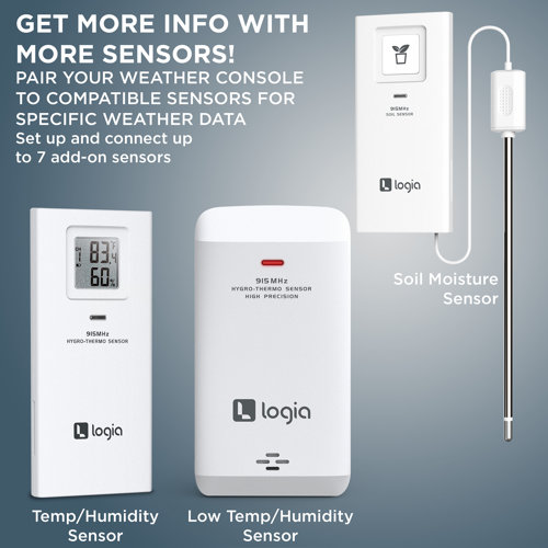 Logia 7in1 Weather Station Indoor/outdoor Weather Monitoring System